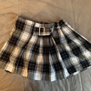Justice Plaid Skirt